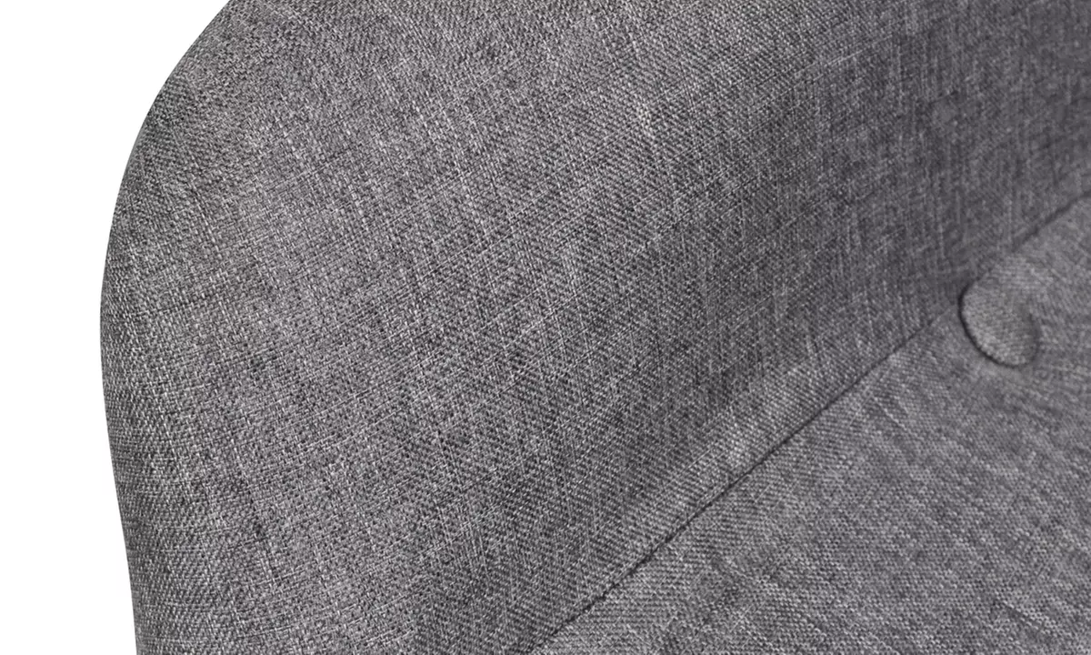 VidaXL Gepolsterter Sessel mit passendem Fußschemel in Grau - Second Medium