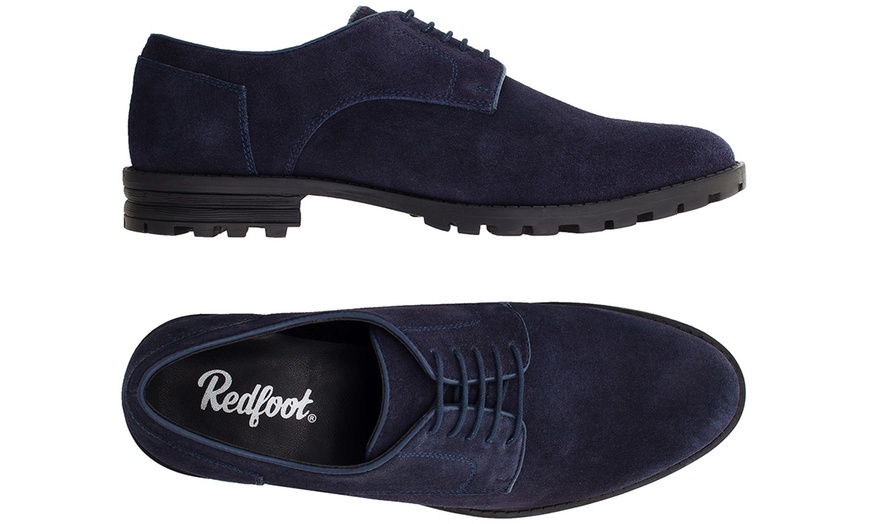 Image 12: Men's Redfoot Suede Derby Shoes