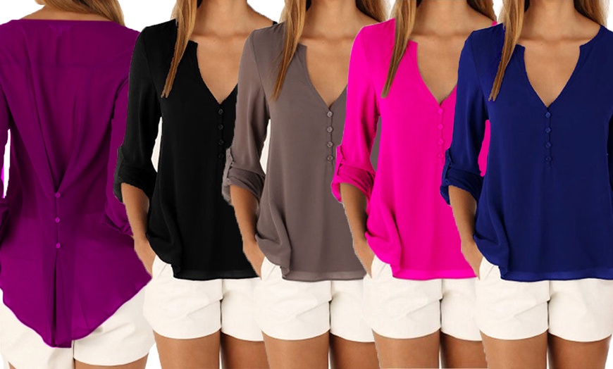 Image 1: Chiffon-Bluse für Damen
