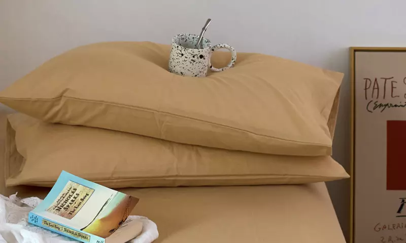 Pure Cotton 2 Piece Pillowcase Set