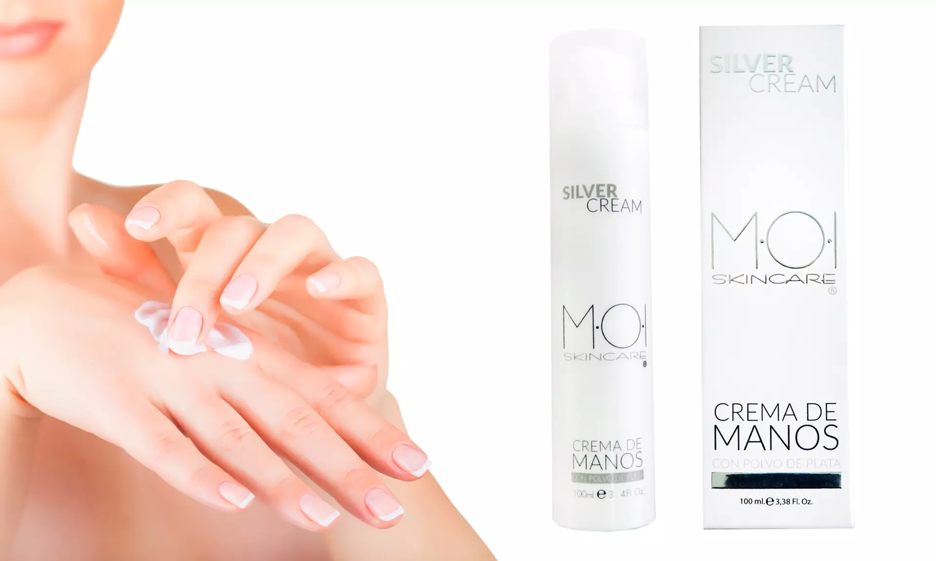 1 ou 2 crèmes extra hydratantes et bactéricide enrichi en argent pur, livraison offerte - Primary Image