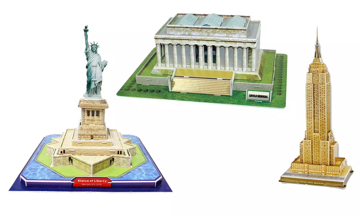 US Historical Landmarks 3D Puzzle - Primary Image