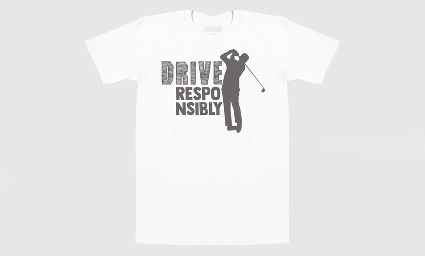 Image 9: Men's Golf Print T-Shirt