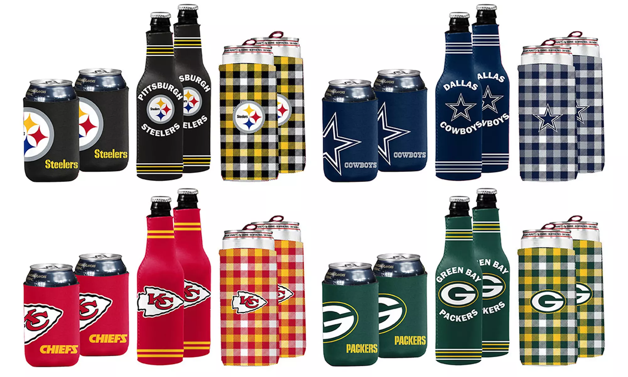 NFL Can Bottle Drink Holder Set (6-Piece) - Primary Image