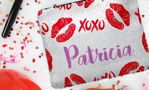 Personalised Sequin Make-Up Bag