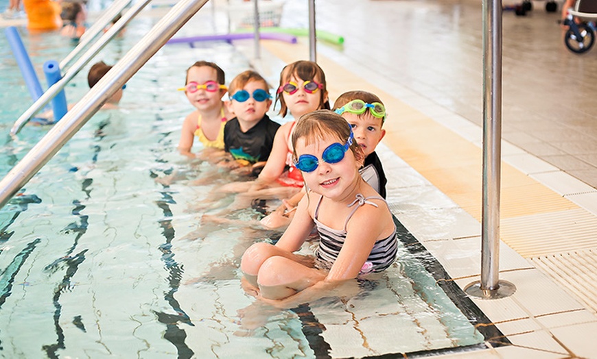 Image 1: $8 Aquatic Centre Family Pass