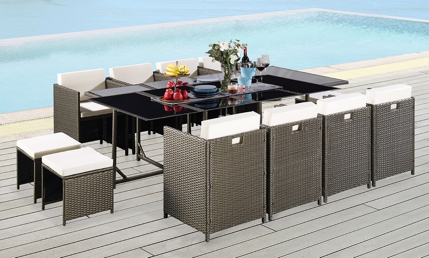 Image 3: Rattan Cube Sets, Three Sizes