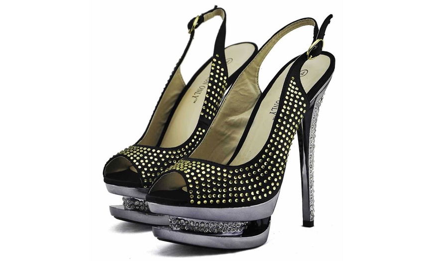 Image 2: Double Platform High Heel Shoes