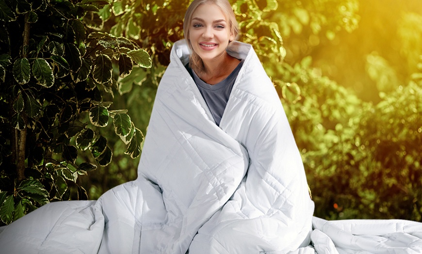 Up To 51% Off Weighted Gravity Cotton Blanket | Groupon