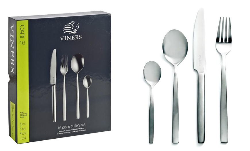 Image 1: Viners 16-Piece Cutlery Set