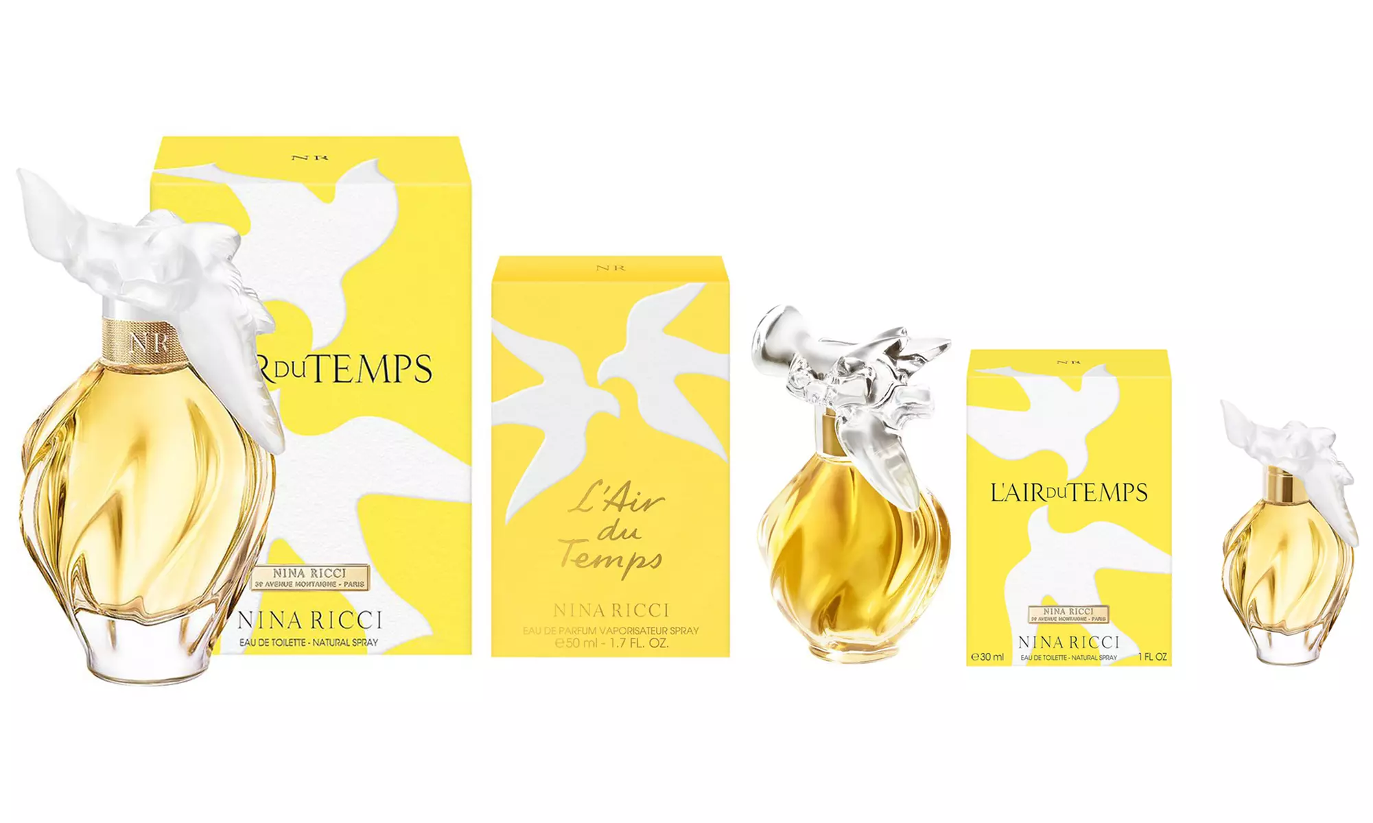 Eau de toilette L'air du temps de Nina Ricci 30ml, 50 ml ou 100ml - Primary Image
