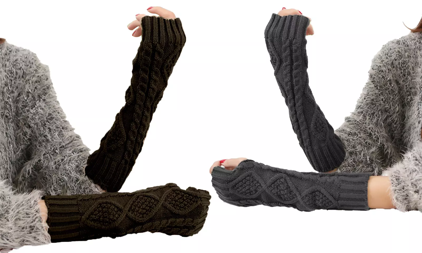 Up to Four Pairs of Soft and Stretchy Arm Warmers