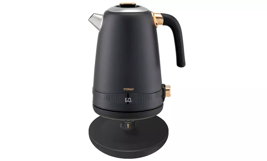 Image 6: TODO 1.7L Electric Cordless Kettle Stainless Steel/ Led Water Jug