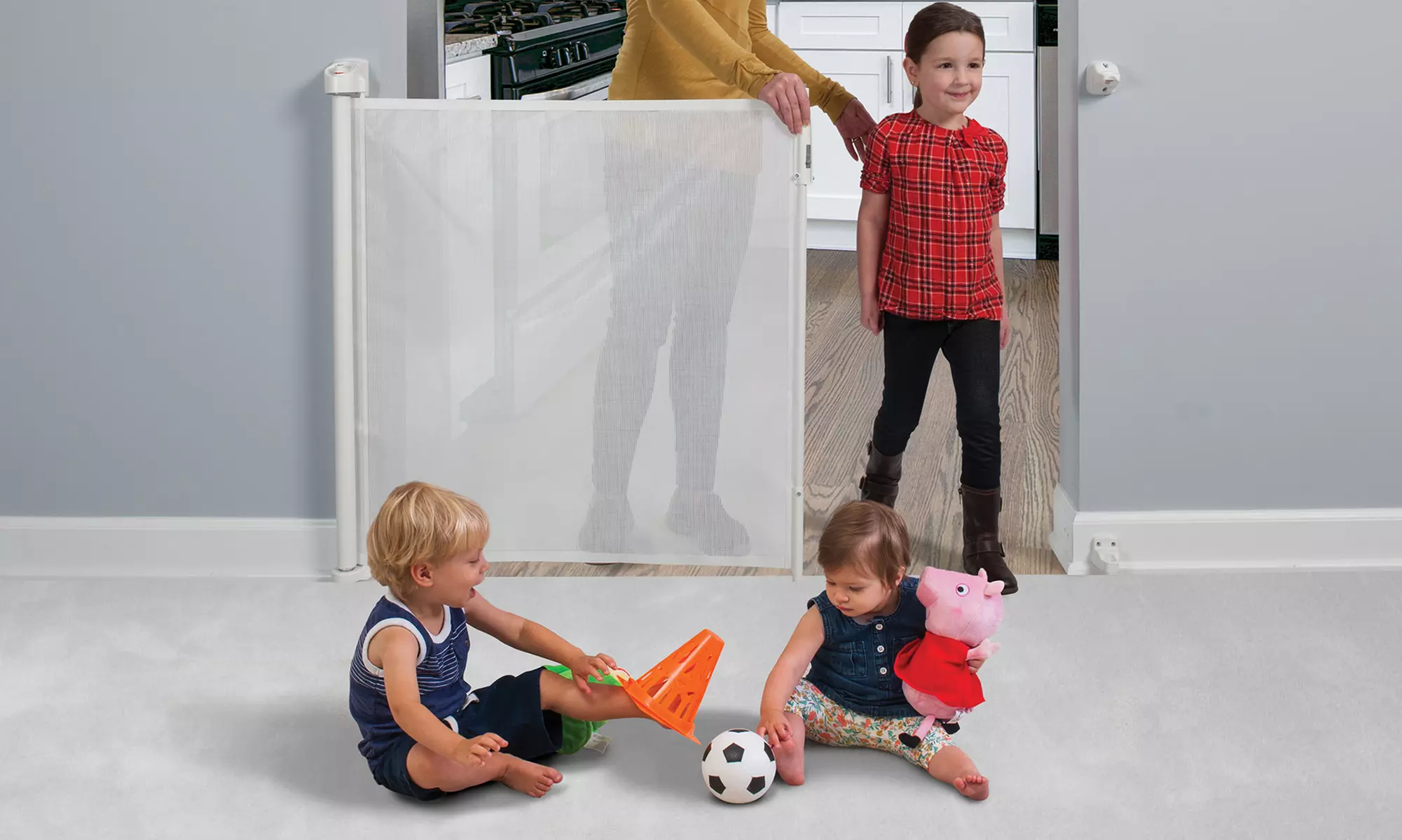 Safeway Retractable Mesh Baby Gate - Second Medium