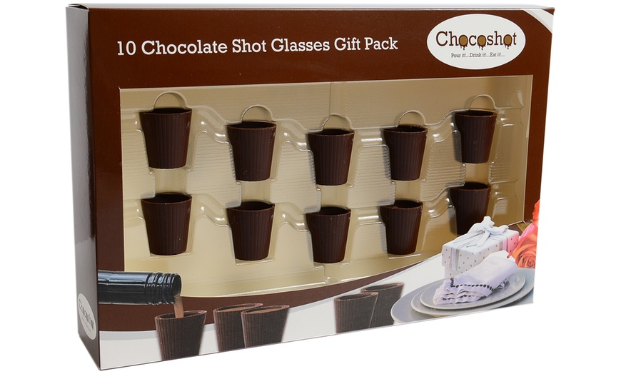 Image 3: Ten Chocolate Shot Glasses