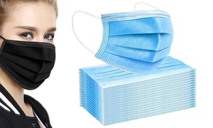 50 Three-Ply Face Masks