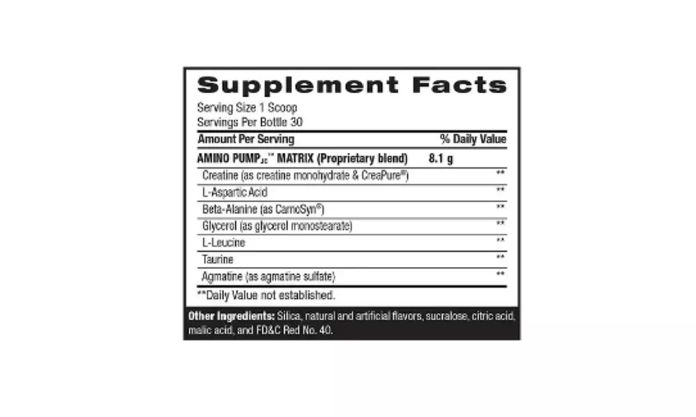 Jay Cutler Amino Pump with Fitness Tracker (30 Servings) - Second Medium