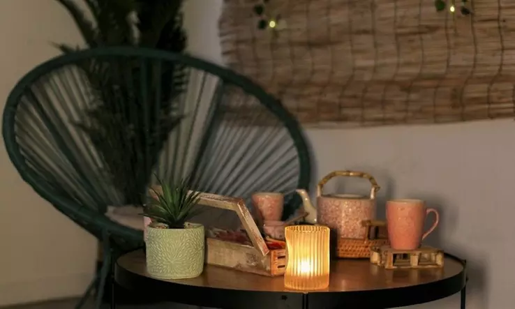 Masaje relajante en pareja o a 4 manos para 1 con infusión y bombones