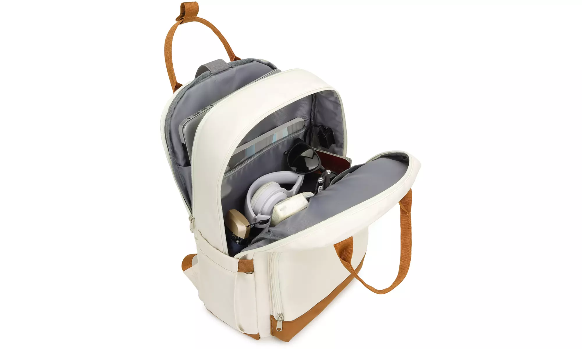 Mochila para portátil con múltiples compartimentos y cargador USB