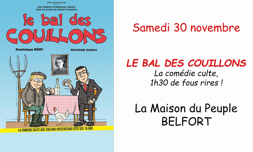 Image 1: 1 place pour "Le bal des couillons" à Belfort 