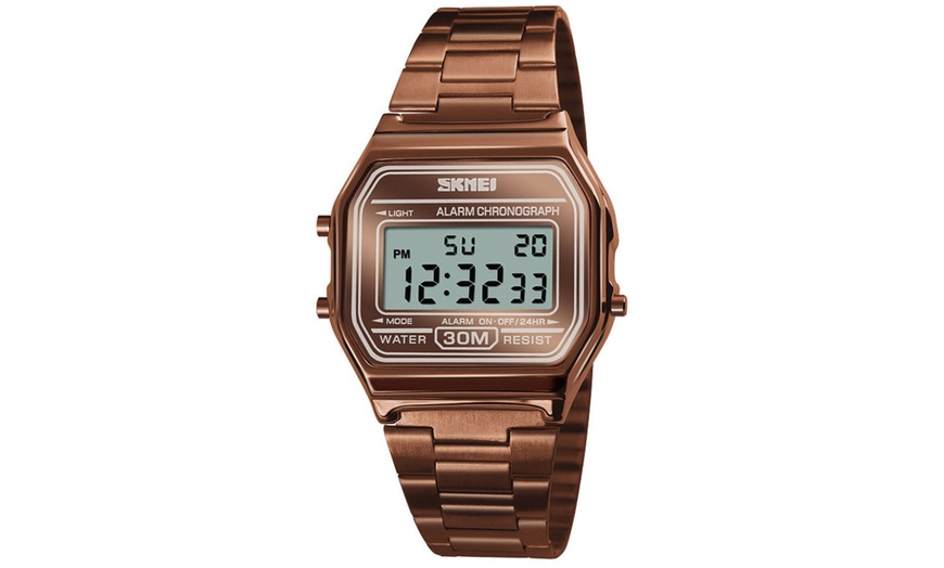 Image 6: Men's Rectangle Dial Digital Watch