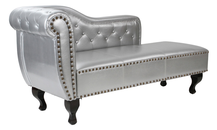 Image 16: Chesterfield Style Chaise Longue
