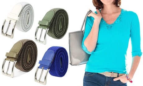 Set 2 o 3 cinture elastiche da donna disponibili in vari colori