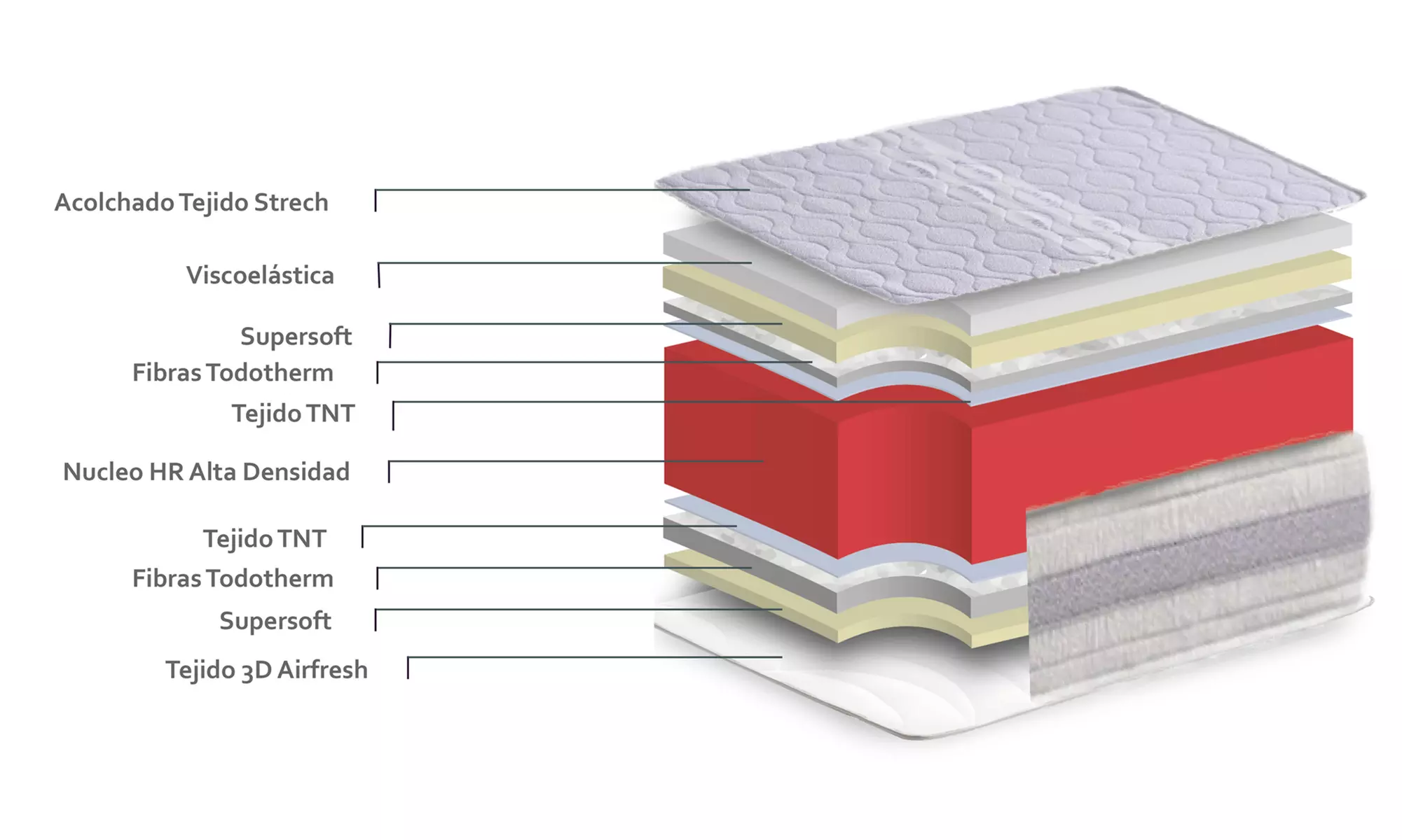 Colchón viscoelástico Dream Aloe Vera
