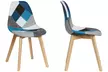 Chaise "Anastasia" moderne à motif patchwork, ergonomique et souple, livraison gratuite, marque Sampur - Image 4