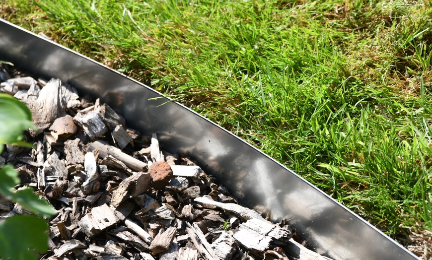 Image 7: Heavy Duty Metal Border Edging - 4 Colour Options - Pack of 4