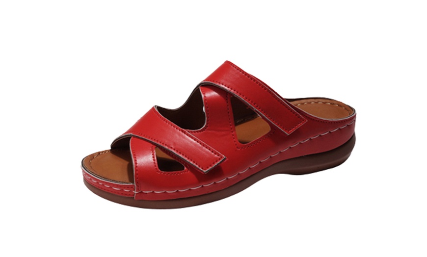 Image 3: Women's Wide Fit Slip-On Sandals