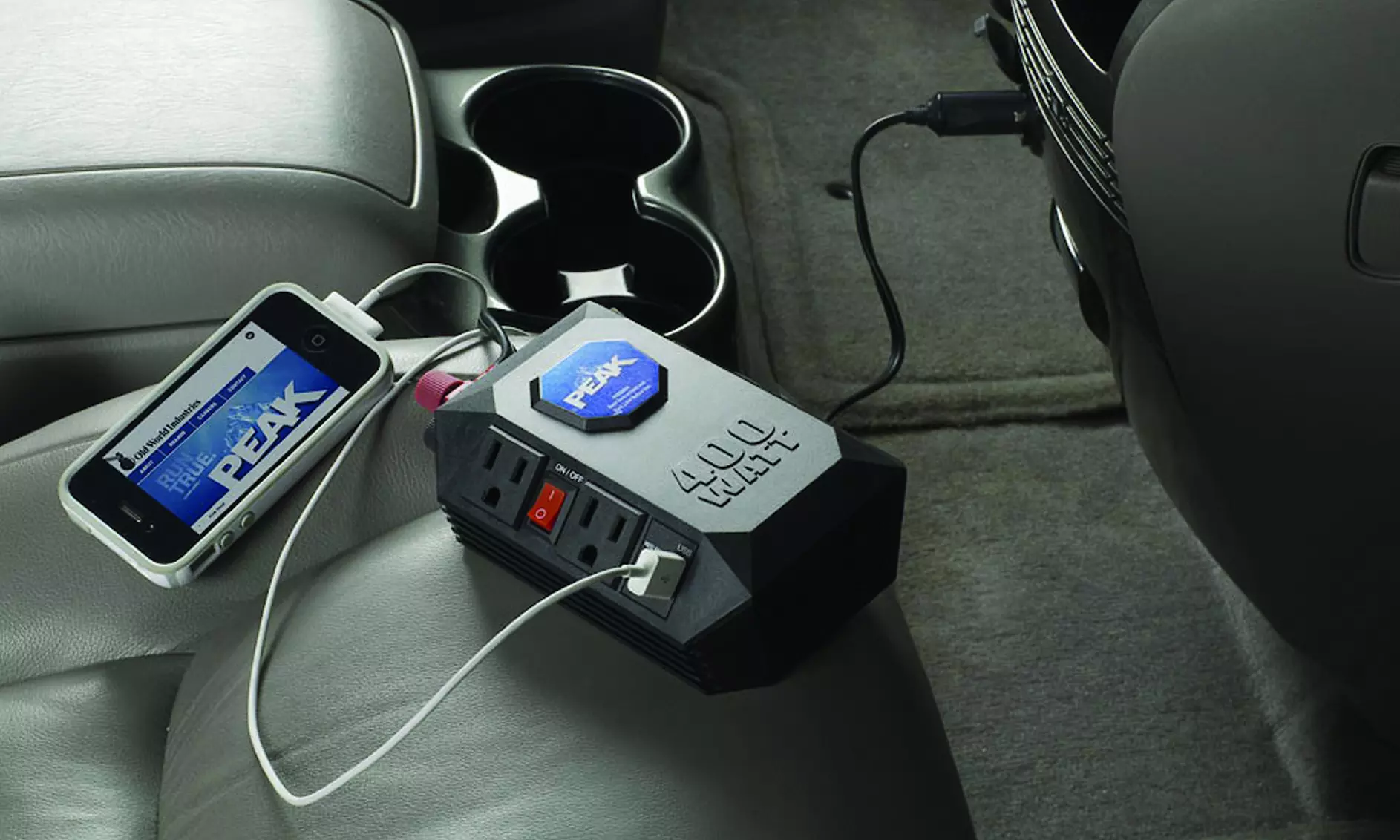 Peak Portable 12V Mobile Power Outlets with USB Ports - Primary Image