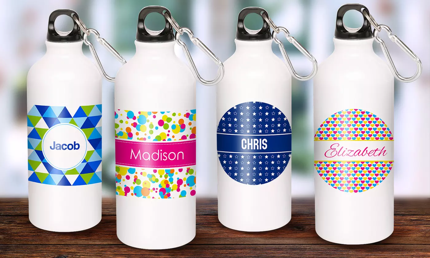 One, Two, or Three Personalized Kids' Water Bottles from Dinkleboo (Up to 70% Off) - Second Medium