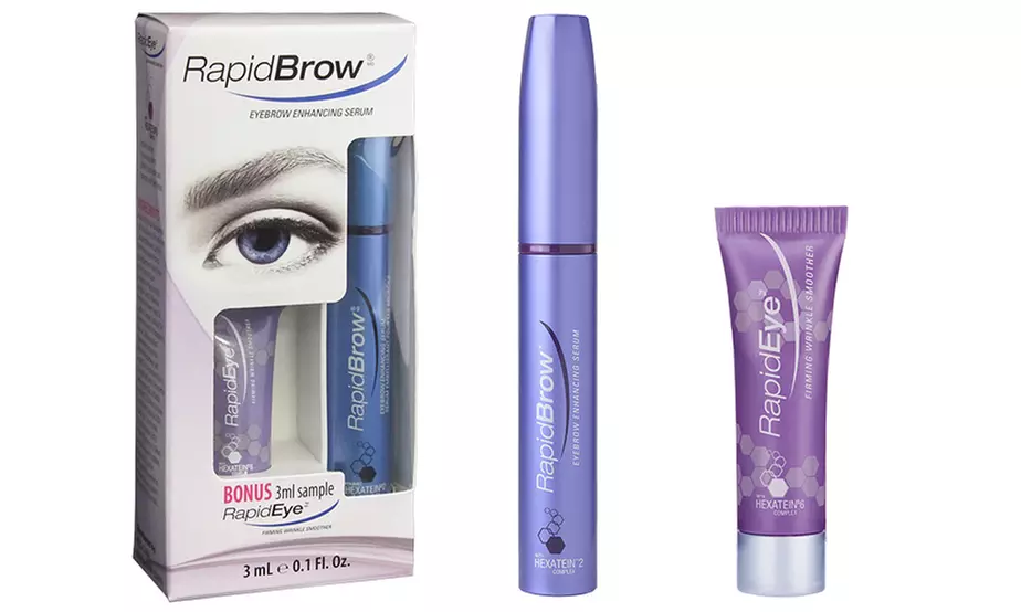 RapidBrow Eyebrow Enhancing Serum with RapidEye Firming Wrinkle Smoother - Primary Image