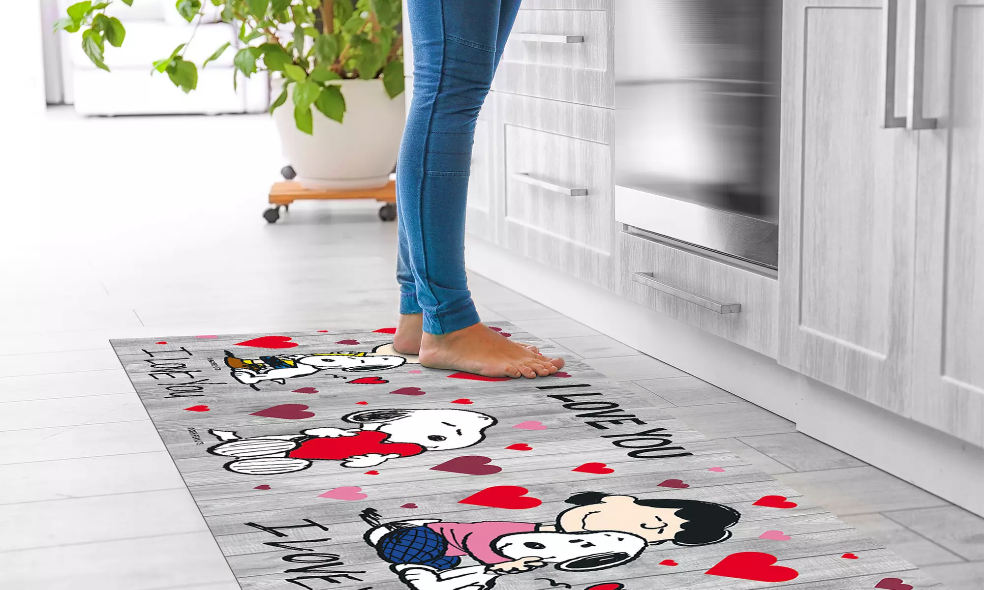 Küchenläufer mit Peanuts-Motiv