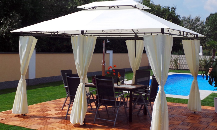 Image 2: Gazebo with LED Lights