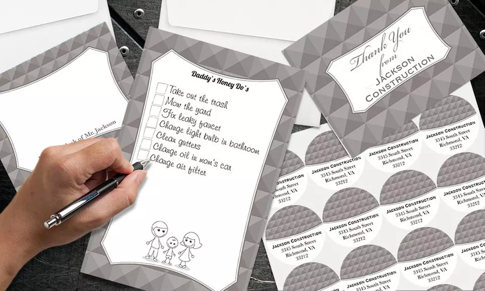 One, Two, or Three Personalized Stationery Bundles from Paper Concierge (Up to 79% Off)  - Second Medium
