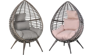 Outsunny Wicker Egg Chair