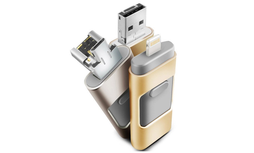 Image 4: 3-in-1 Lightning USB Flash Drive