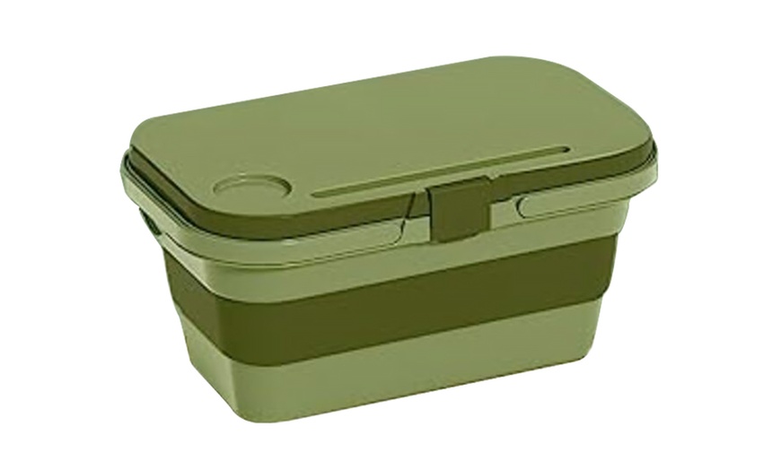 Image 2: Foldable Picnic Basket with Lid