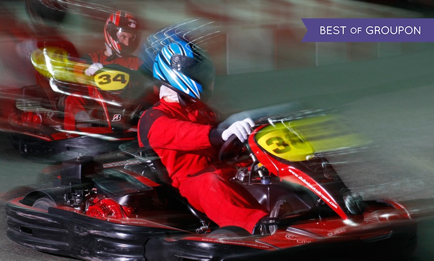 Image 1: Karting and Laser Tag Game