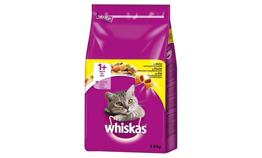 Image 2: 3 3.8kg Packs of Whiskas Dry Food