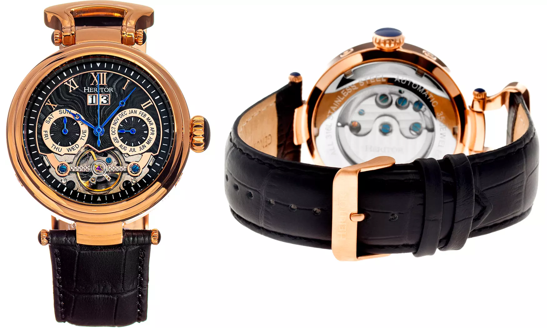 Heritor Automatic Ganzi Semi-Skelett-Armbanduhr