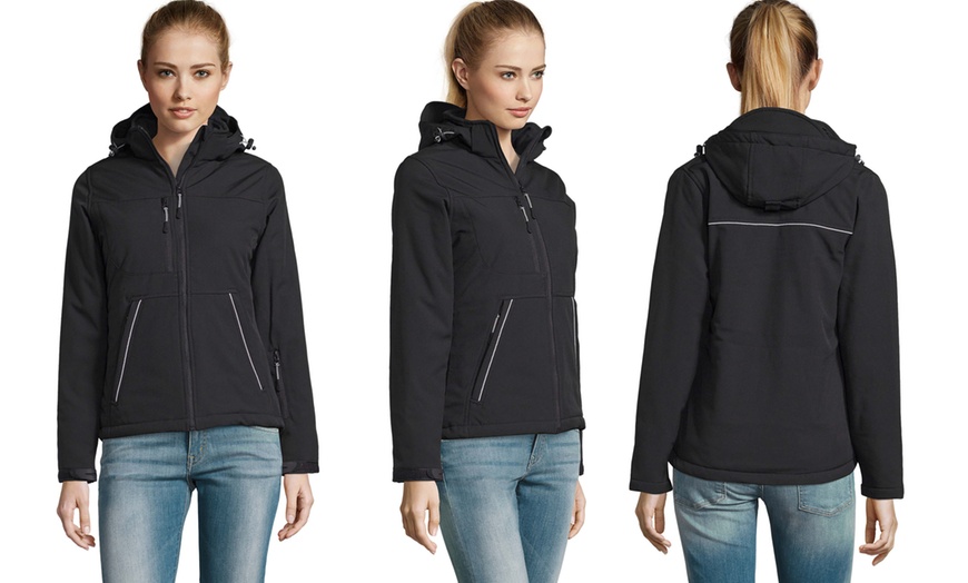 Image 4: Women's Padded Softshell Jacket