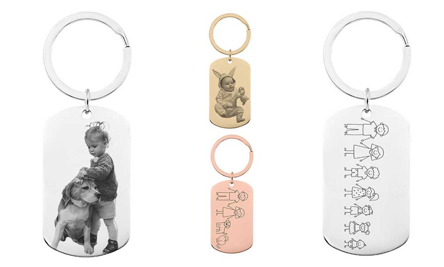 Image 6: One or Two Family Keychains from Justyling