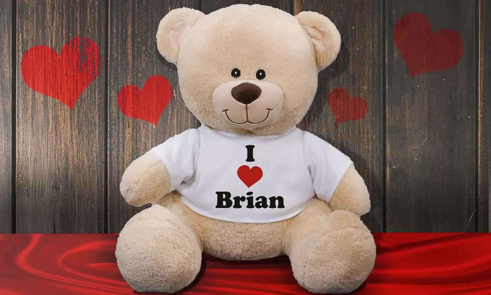 Personalized I Love You Teddy Bear from 800Bear.com - Primary Image
