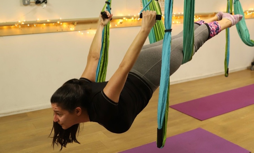 Image 2: Yoga, Pole, or Aeriel Trapeze Classes at Urban Shanti