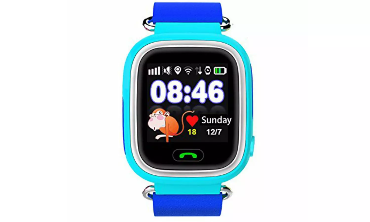 Techcomm Q90 Kids’ Touch Screen GPS Tracking Smartwatch - Second Medium