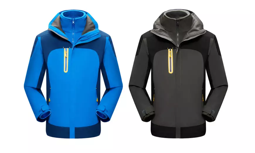 Image 14: Unisex Waterproof Windproof Outdoor Ski Jacket