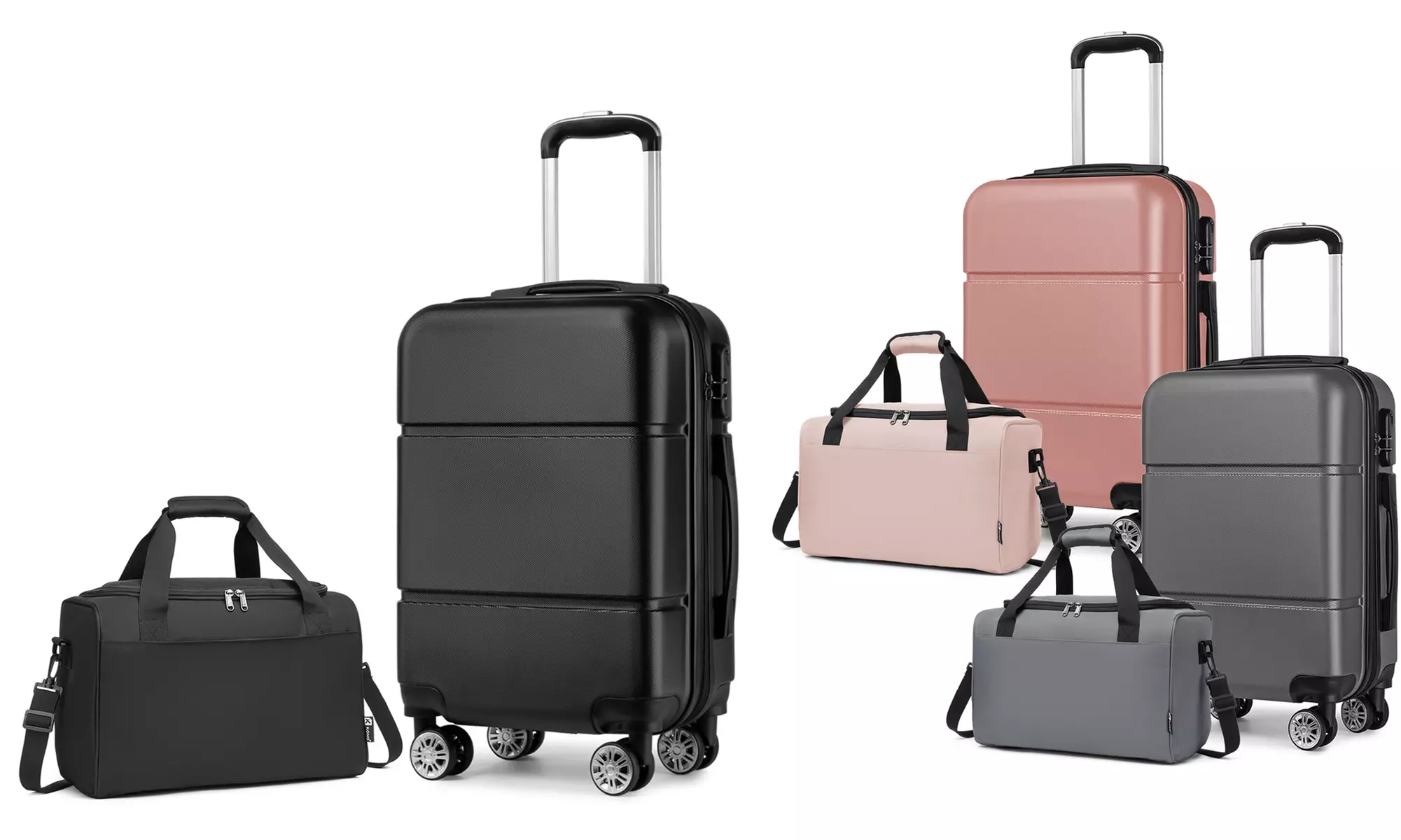 Ensemble valise cabine et sac de voyage